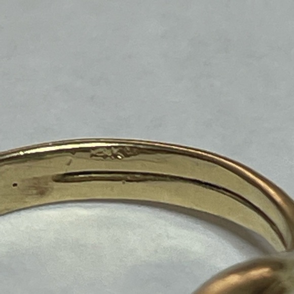 Genuine diamond ring solid 14k gold size 6 - Picture 5 of 6